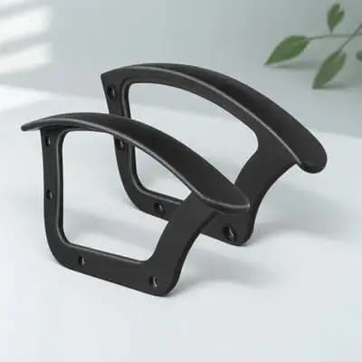 2 Pezzi Accessori Anelli per Braccioli per Sedia da Ufficio, Anelli di Ricambio in Plastica per Braccioli di Sedie da Gaming/Ufficio
