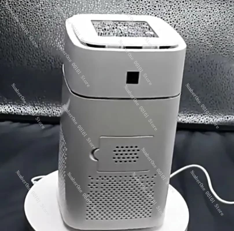 Piccolo purificatore d'aria da tavolo per casa e ufficio, con generatore di ioni negativi e display digitale intelligente