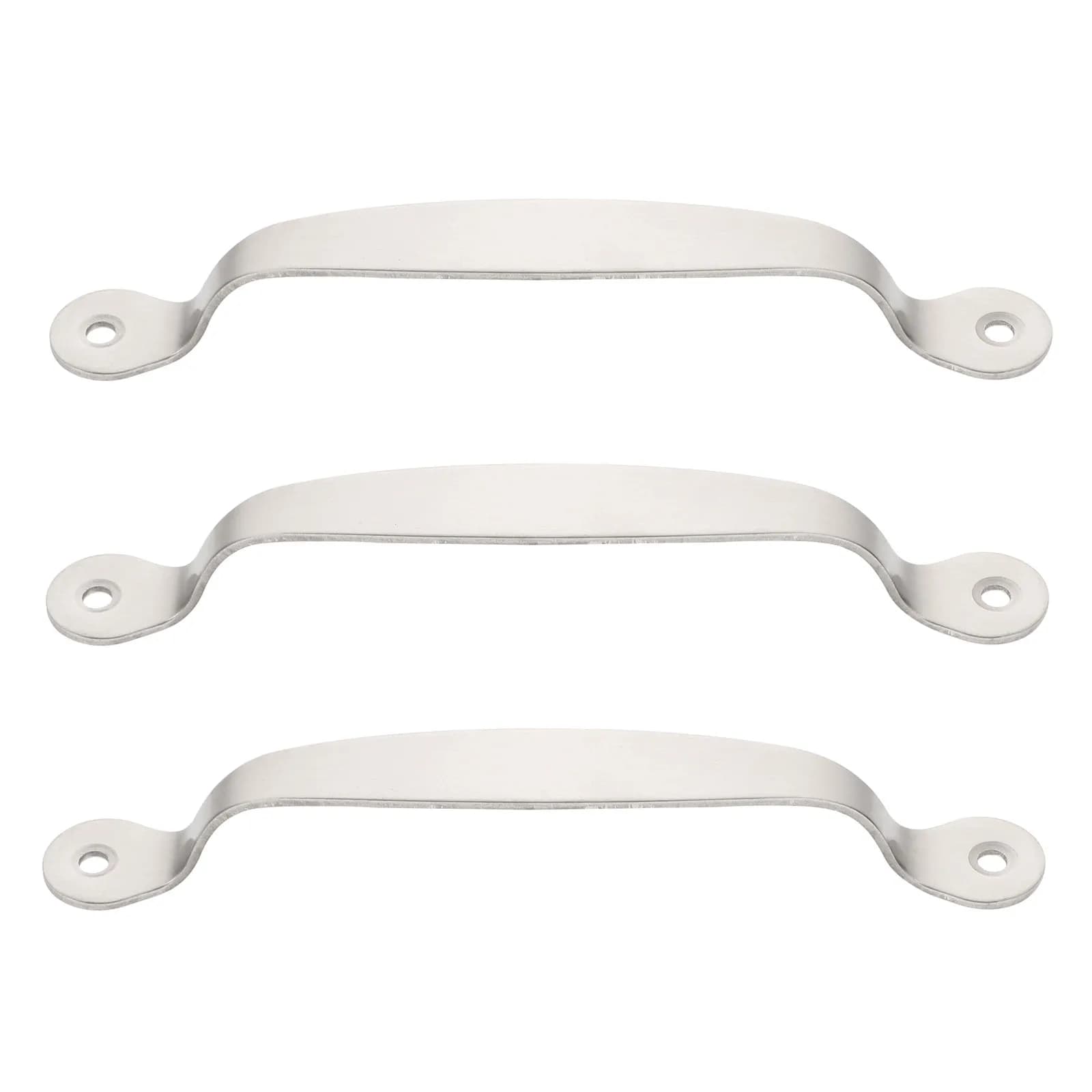1Set Heavy Duty Stainless Steel Cutting Board Handles for Kitchen Chopping Boards Household Drawers Non-Slip Surface Countersunk