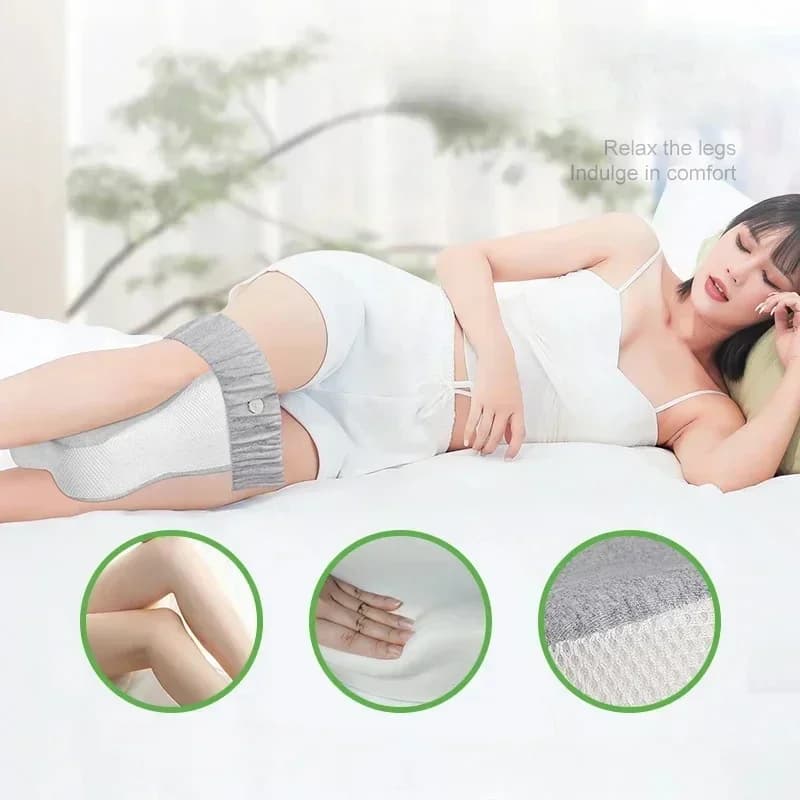 Cuscino per gambe con morsetto in cotone con memoria a rimbalzo lento ortopedico Cuscino per piedi premaman Cuscino per gambe per ginocchio per dormire laterale regolabile