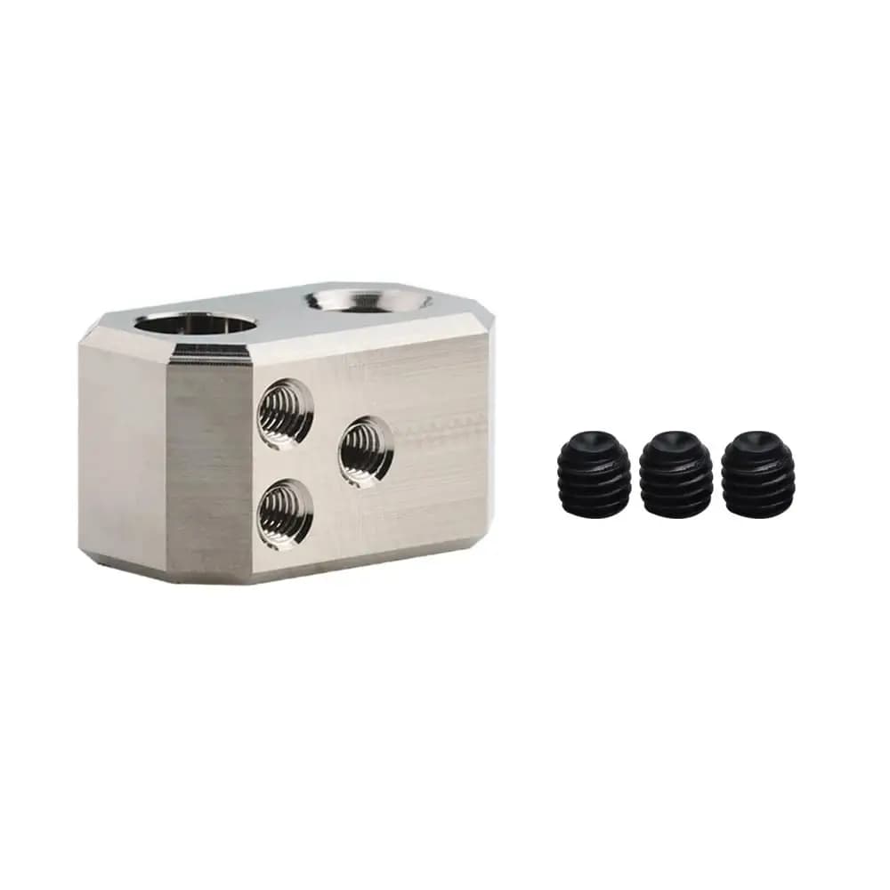 500 ℃ Blocco riscaldatore in rame placcato Blocco riscaldamento ad alta temperatura per Prusa I3 MK4 MK3.9 XL Project Nextruder Stampante 3D Hotend