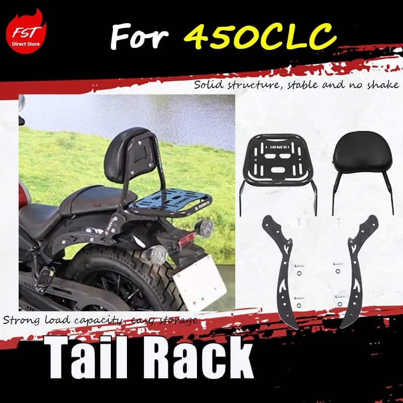 For the 450CLC modified accessory, the rear cargo rack, rear compartment back support, and backrest of the trunk.