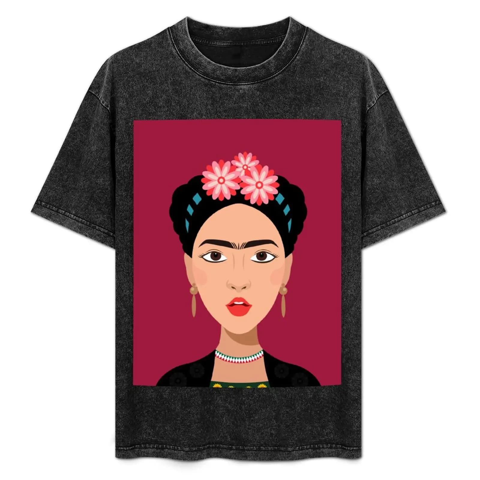 Pop Culture Mashup Art: T-shirt Art Girl in tessuto resistente