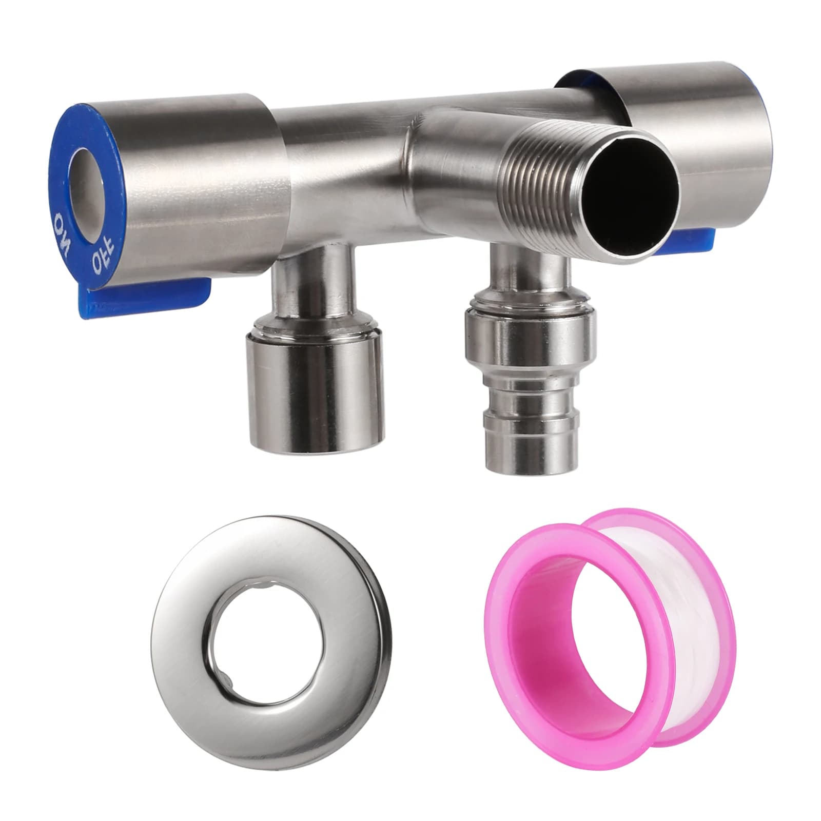 Rubinetto uscita doppio interruttore wc Bidet rubinetto doccia raccordi bagno 1/2 rame doppia uscita e valvola di intercettazione