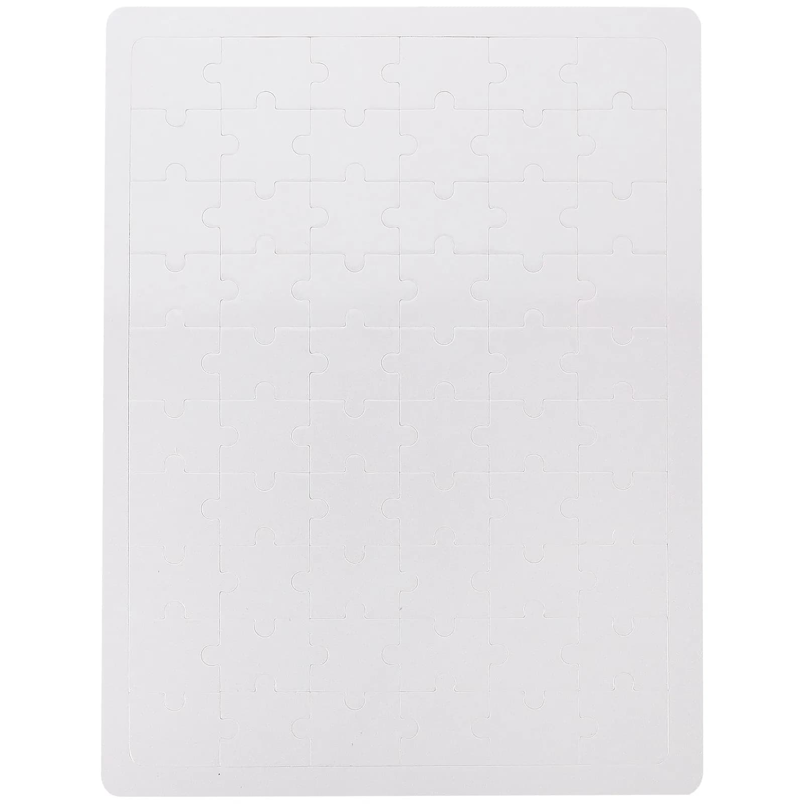 Puzzle in Legno Rettangolare Fai-da-Te per Trasferimento Termico, Sublimazione per Giochi Educativi per Bambini, Artigianato, Feste in Famiglia