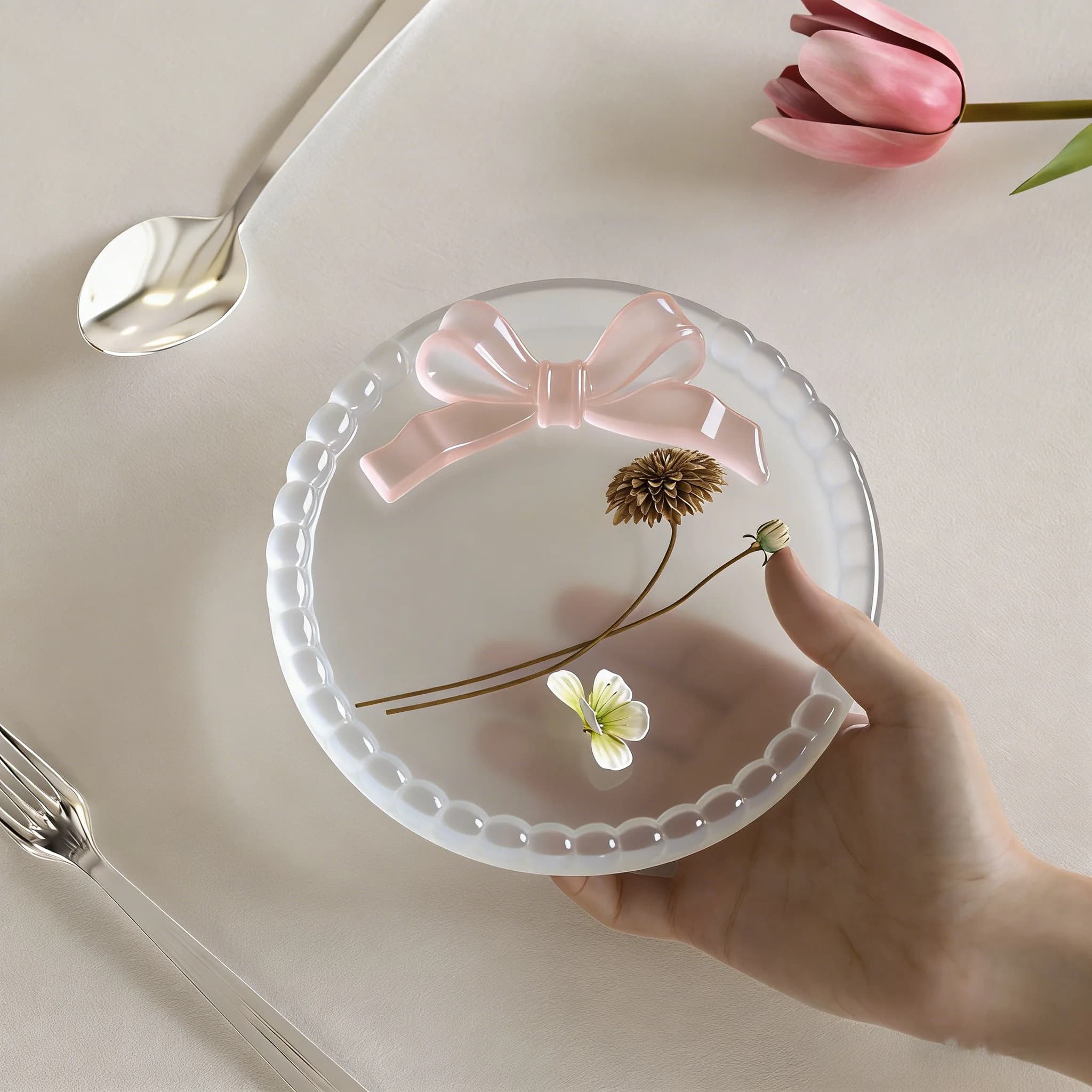 Vassoio portaoggetti per bolle Stampo in silicone Resina fai da te Gesso Cemento Regalo Stampo per colata Sottobicchiere rotondo Decorazioni per la casa