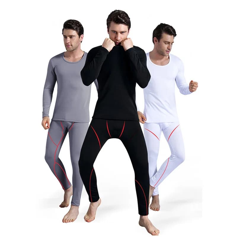 New Complete Thermal Intimate for Men 2026 with Fodera Spessa e Maglia e Pants Lunghi per Climi Freddi Invernali