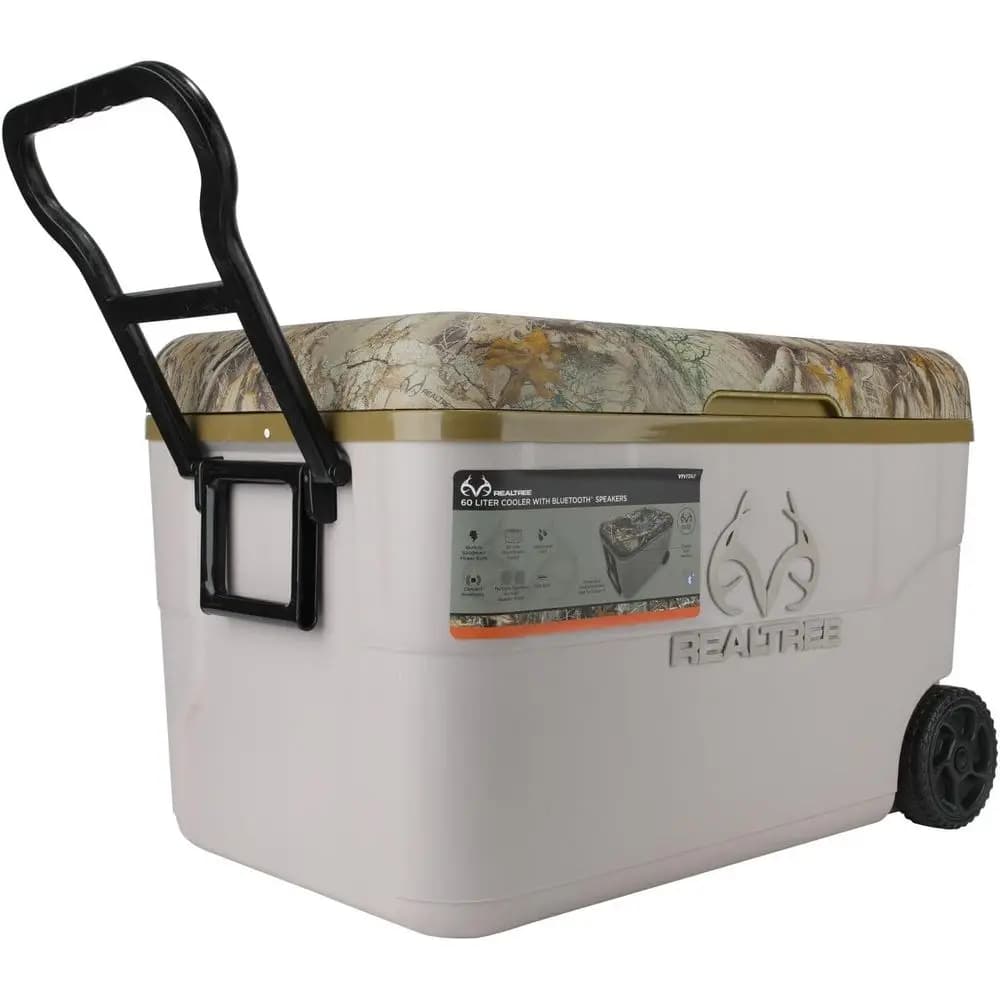 Fridge Portable from 55 Liters with Wheels and Bluetooth Speaker, Fridge Waterproof by Exterior with 12000mAh Battery for Party, Beach