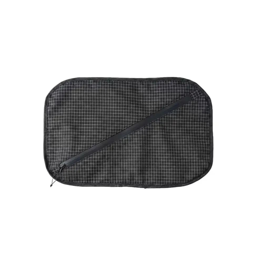 Durable 2-in-1 Pillow Storage Bag Grid Pattern Ultralight Camping Headrest Retro Color Large Capacity Travel Pouch Camping Sleep