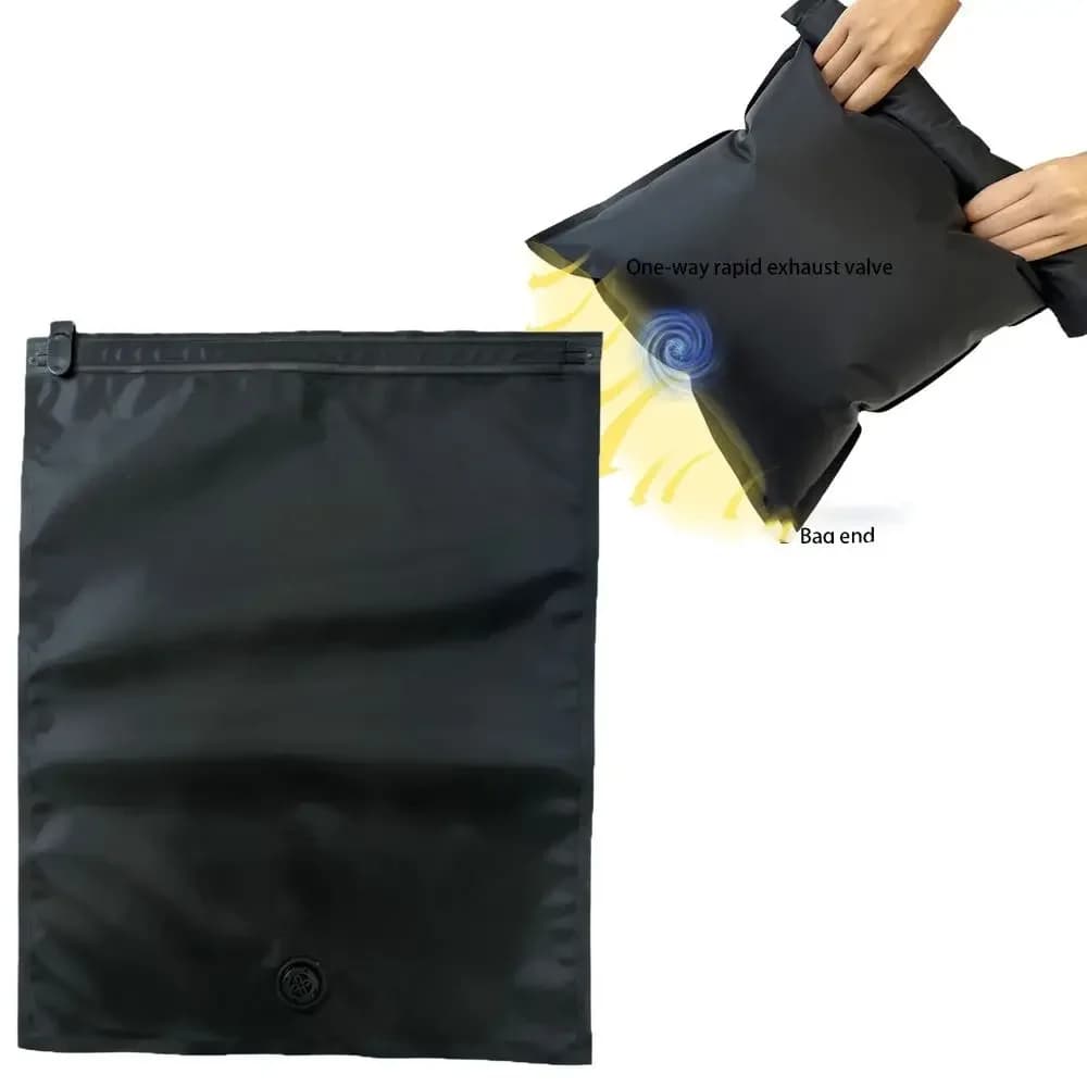 Sacchetti sottovuoto riutilizzabili a mano per viaggi Borsa di compressione sottovuoto impermeabile Borsa portaoggetti sottovuoto per bagagli portatile Salvaspazio