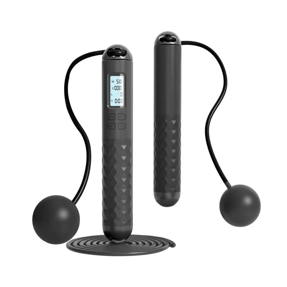 Cordless Ropeless Jump Rope With Counter Weight Loss Counting Skipping Rope Smart Anti-Skid Digital Skip Rope Indoor Outdoor
