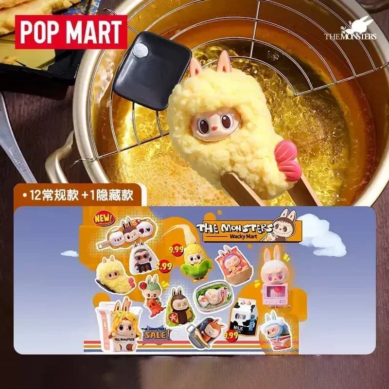 POP MART LABUBU THE MONSTERS WACKY MART Serie Anime Action Figure Blind Box Guess Bag Ornamento Figurine Bambole per Ragazze