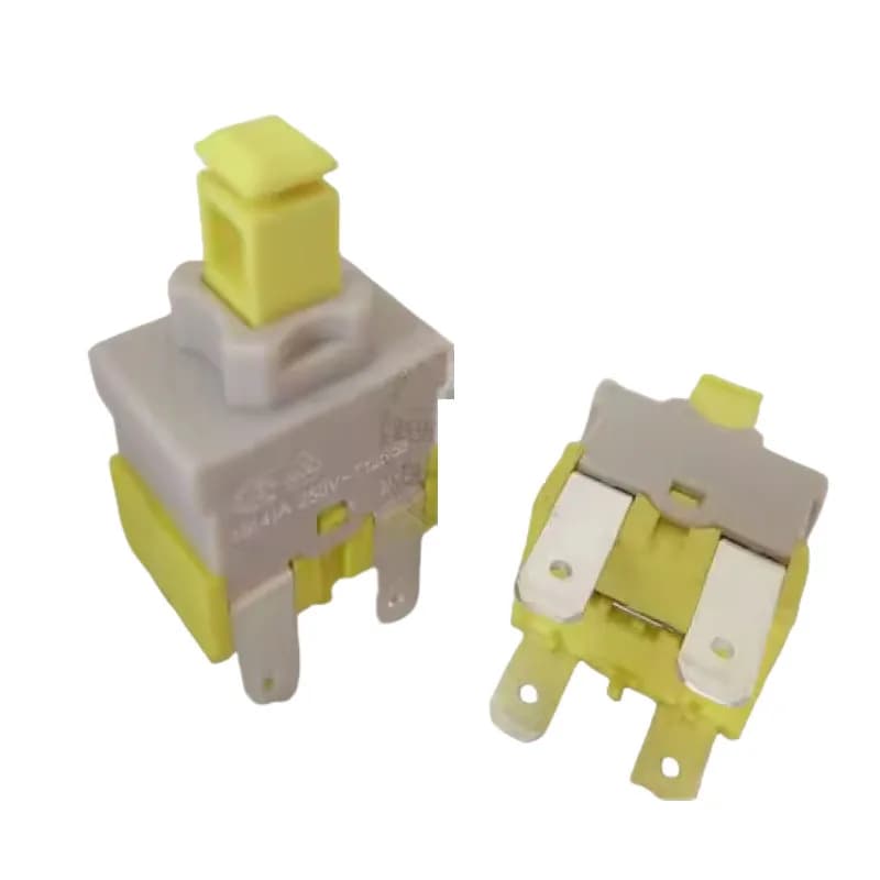1 pcs new 100% import Taiwan E-Switch PA512C self-locking switch 4pin vacuum cleaner 16A 250 V power button switch