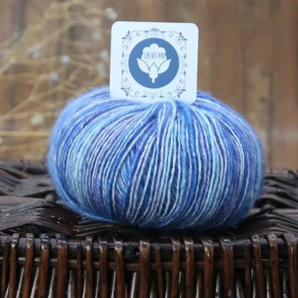 Filato di Lana per Lavoro a Maglia Super Morbido e Resistente, Spessore Medio, per Lavorazione Manuale, Non Sbiadisce, Filo Multiuso per Uncinetto, per Coperte