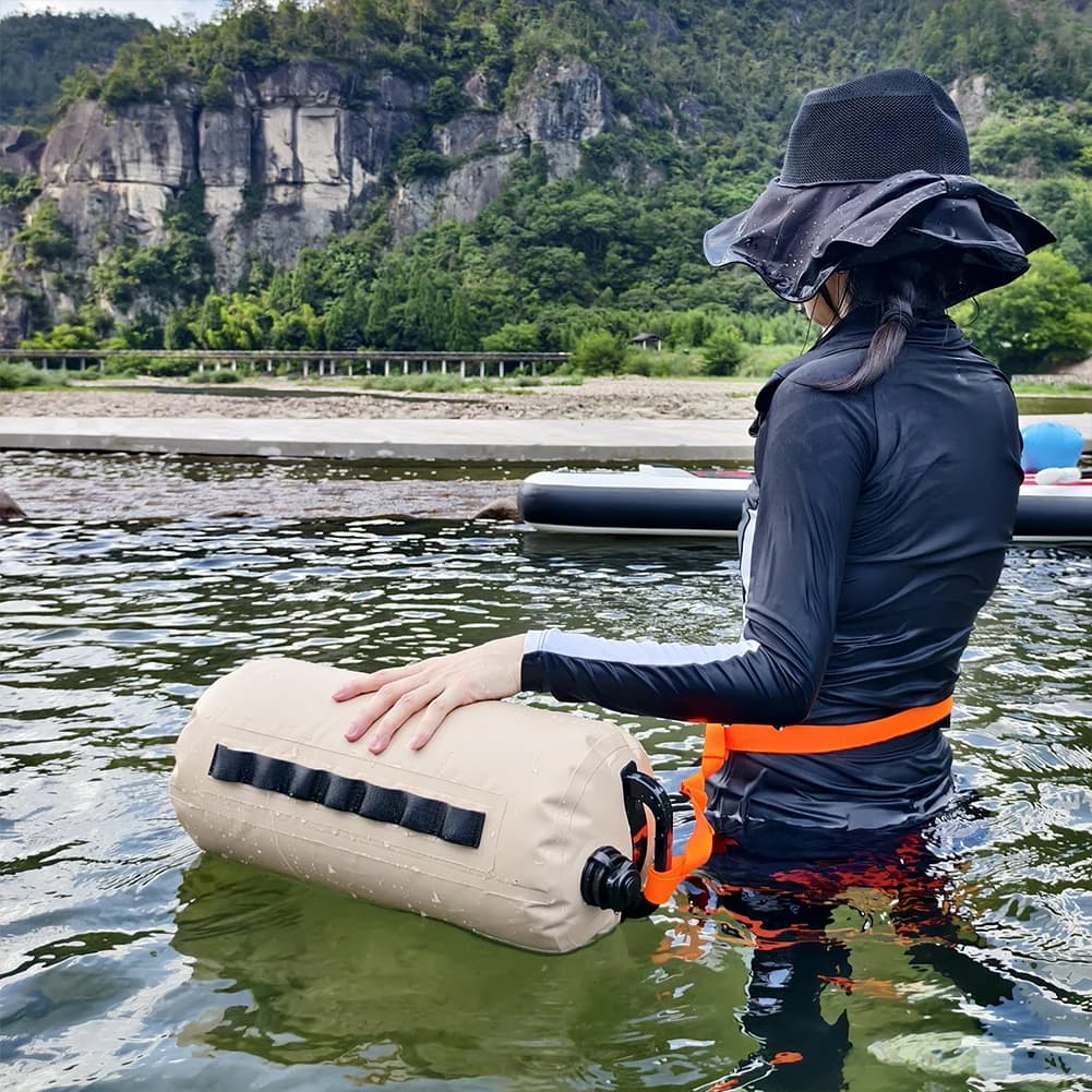 Swim Buoy Float Multifunctional Water Weight Bag with Belt Water Storage Bag Water Container Bag for Beach Pool Snorkeling