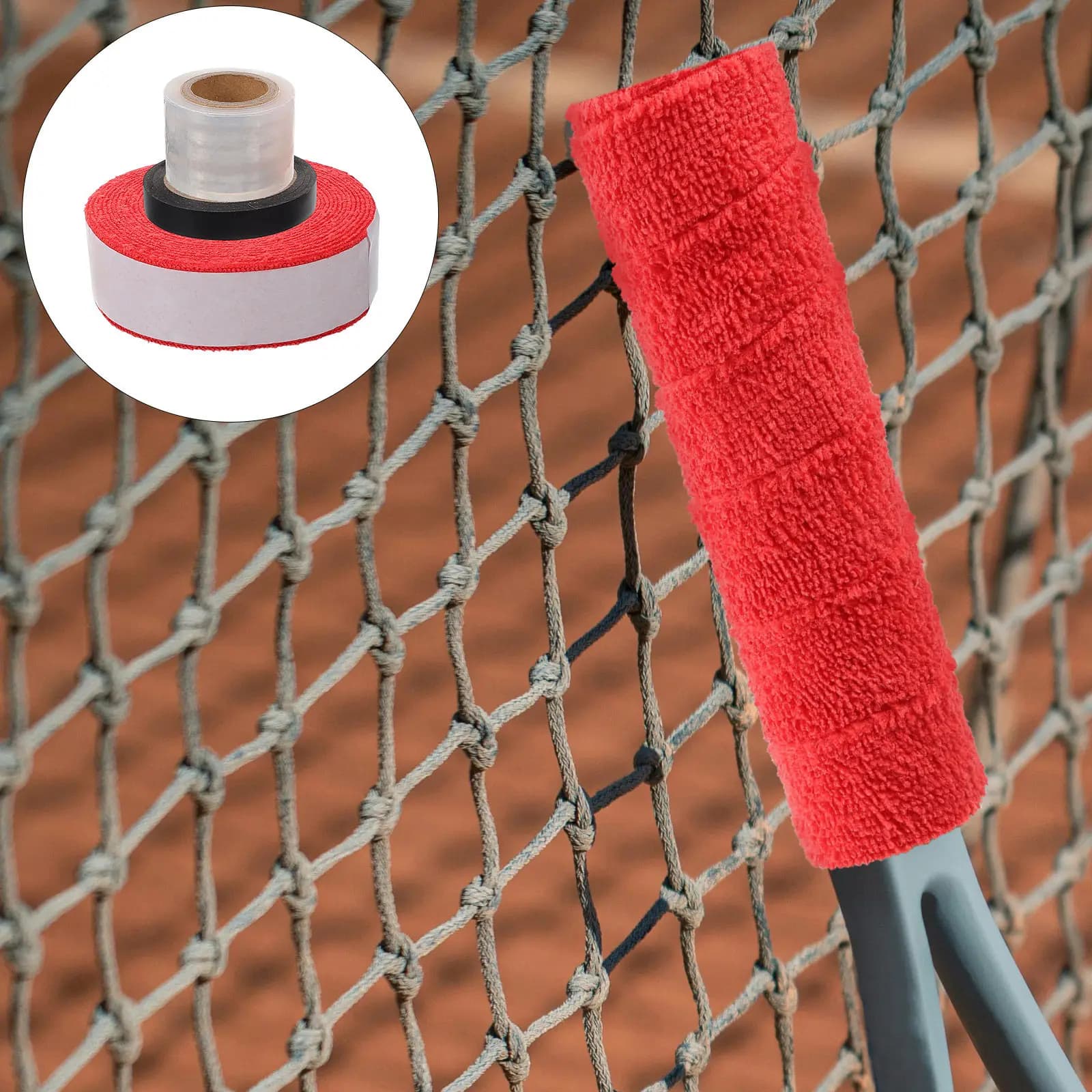 1 Sponge ribbon roll Rack, Absorbent and Non-slip, for Tennis and Badminton racks, Sports accessory