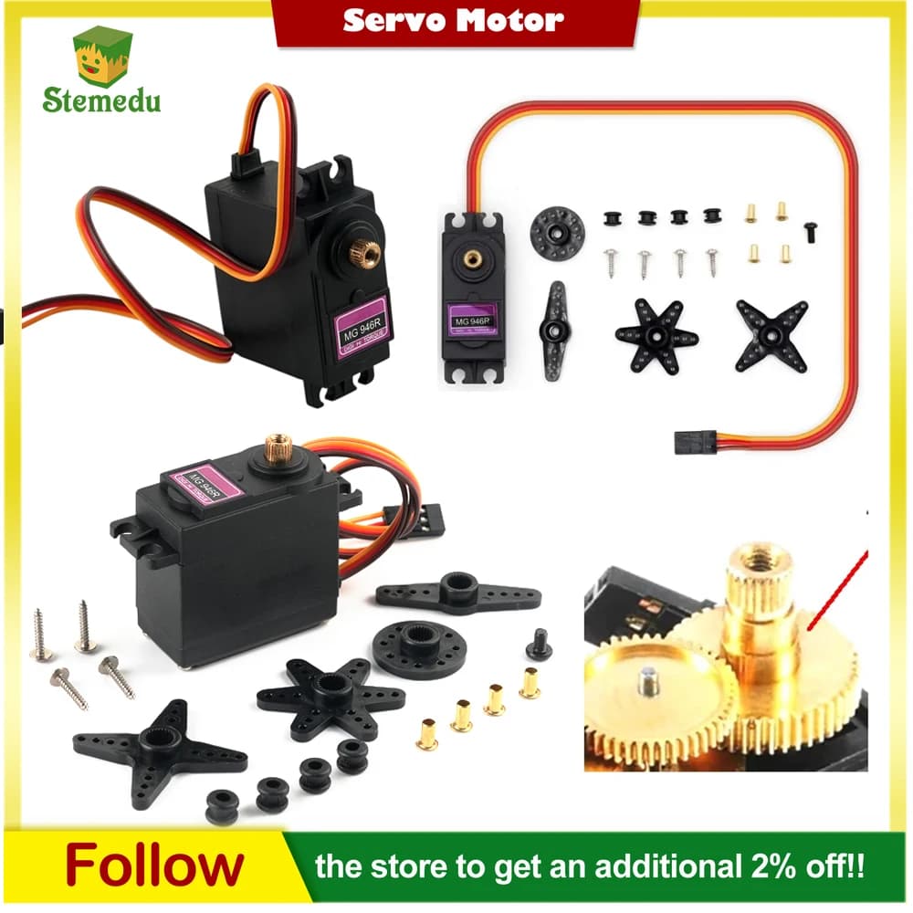 MG946R 13kg RC Servi Robot Digitale Servo Ingranaggi In Metallo Motore Sterzo per JR 1/8 1/10 RC Auto Aereo Elicottero Barca giocattoli FAI DA TE