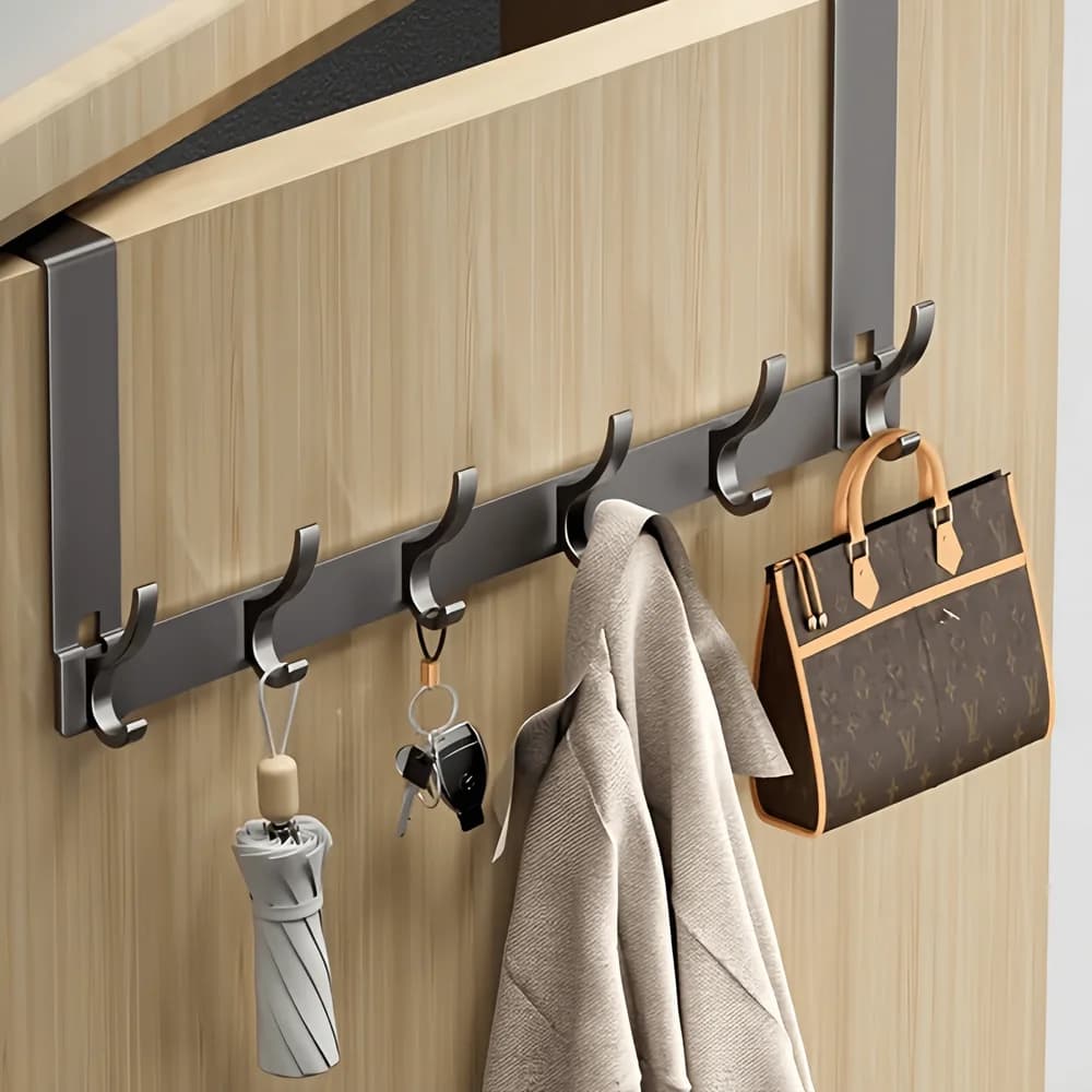 Gancio appendiabiti da parete, senza foratura, stile porta posteriore, appendiabiti da muro