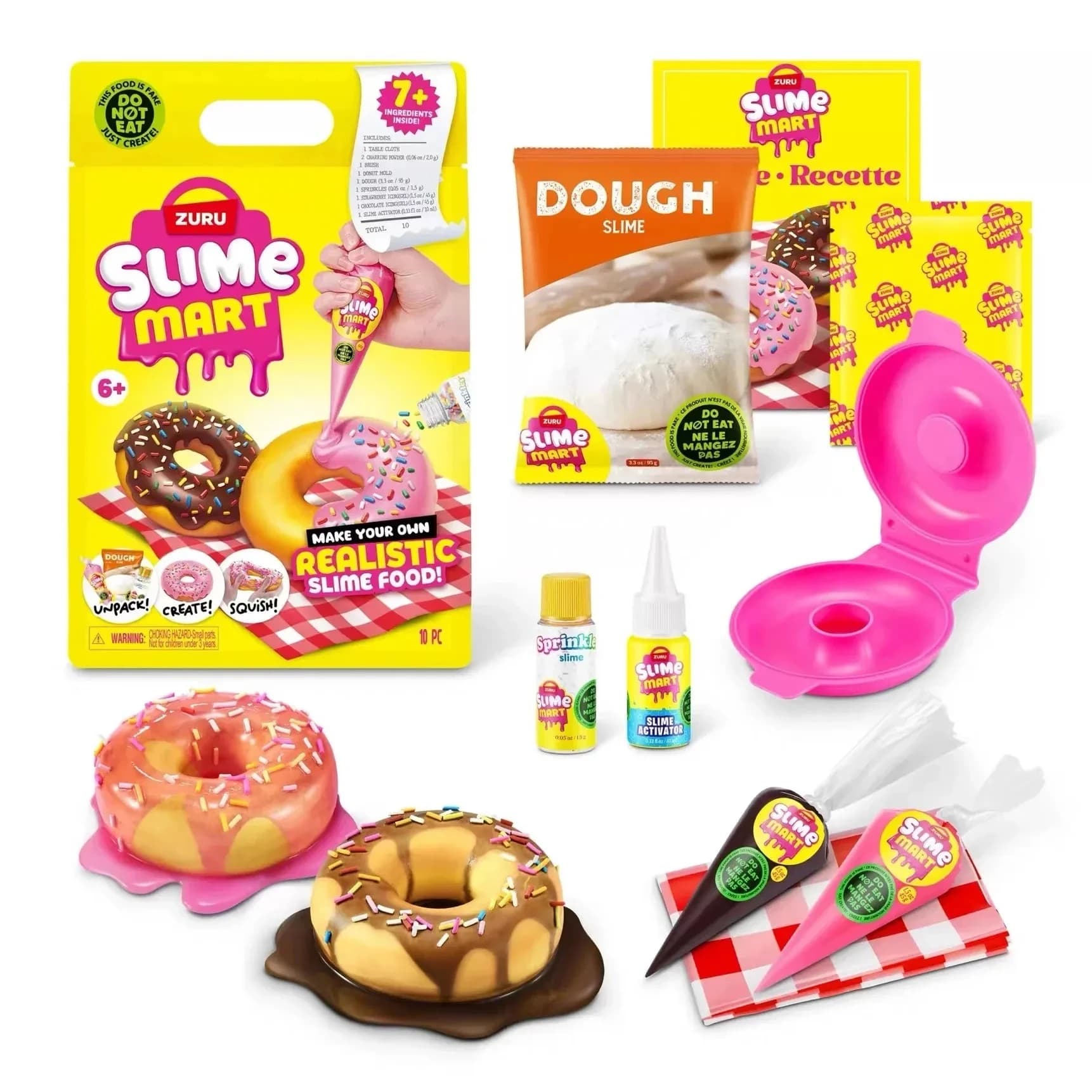 Slime Mart Blind Box: Giocattoli Fai-da-te Antistress, Set Regalo Slime a Tema Hamburger, Pizza e Carrello della Spesa, Scatola Misteriosa