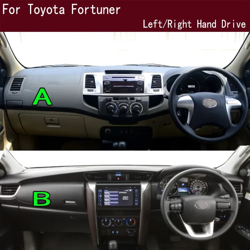 Dashboard for Toyota Fortuner N15 N16, Dashboard Cover, Solar Panel Protection Tools, Ornaments
