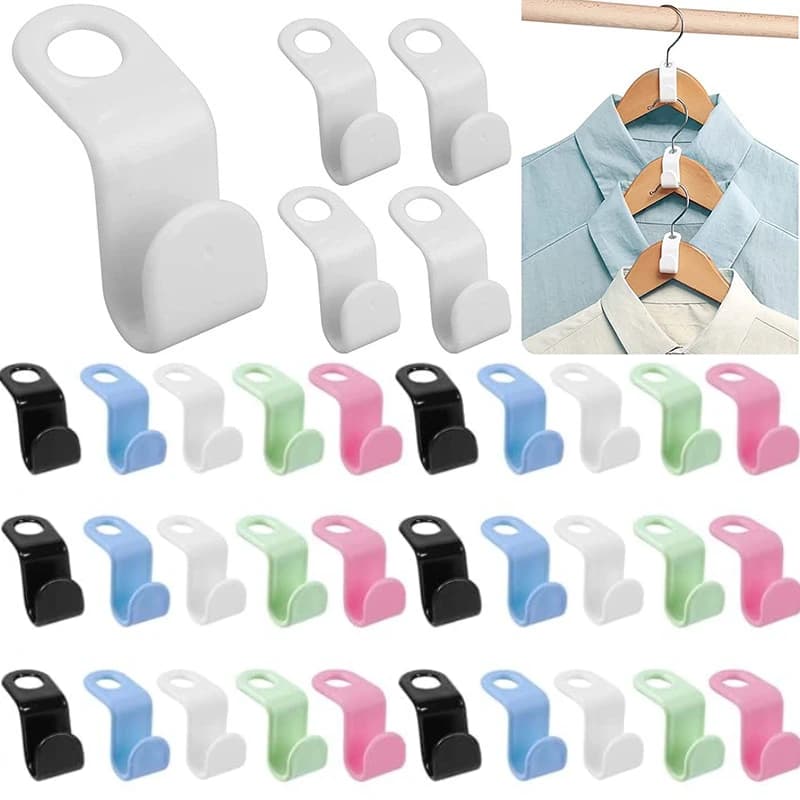 10/5 pezzi appendiabiti extender ganci ganci per connessione a cascata per impieghi gravosi salvaspazio organizzatore di vestiti clip di plastica per armadio