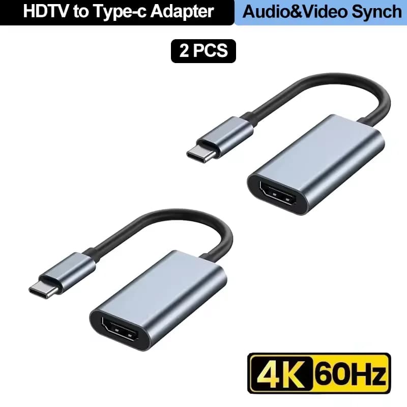 Adattatore convertitore compatibile da tipo C a HDMI 4K 60Hz da USB C a HDMI per MacBook Pro Air iPad Pro Samsung Galaxy S10/S9 USB-C HDMI
