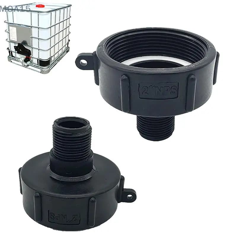 Adattatore riduttore serbatoio acqua IBC 1 pezzo durevole S60 filettatura fine a 2''NPS 3/4'' connettore tubo da giardino