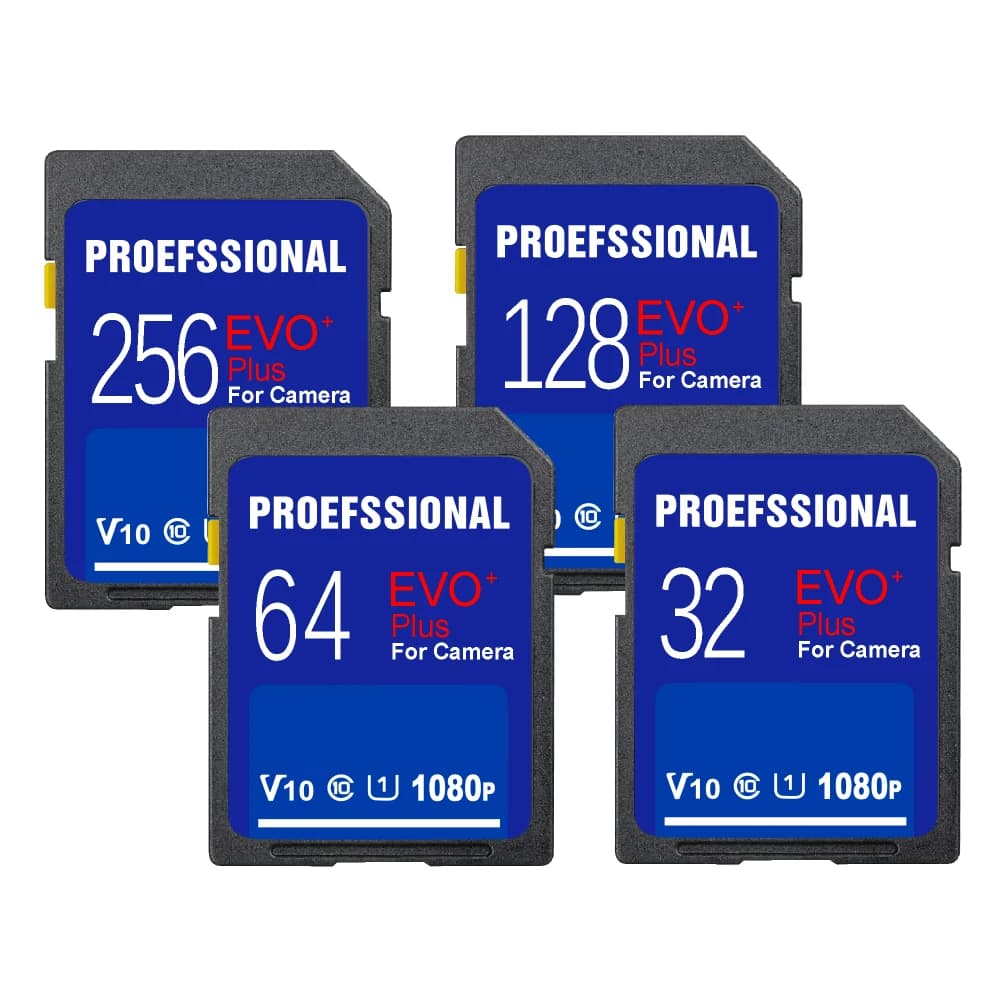 Scheda di memoria V10 per videocamera 1080p 3D 4K Videocamera originale 16G 32GB U1 SD 64GB 128GB 256GB U3 Scheda SD Class10