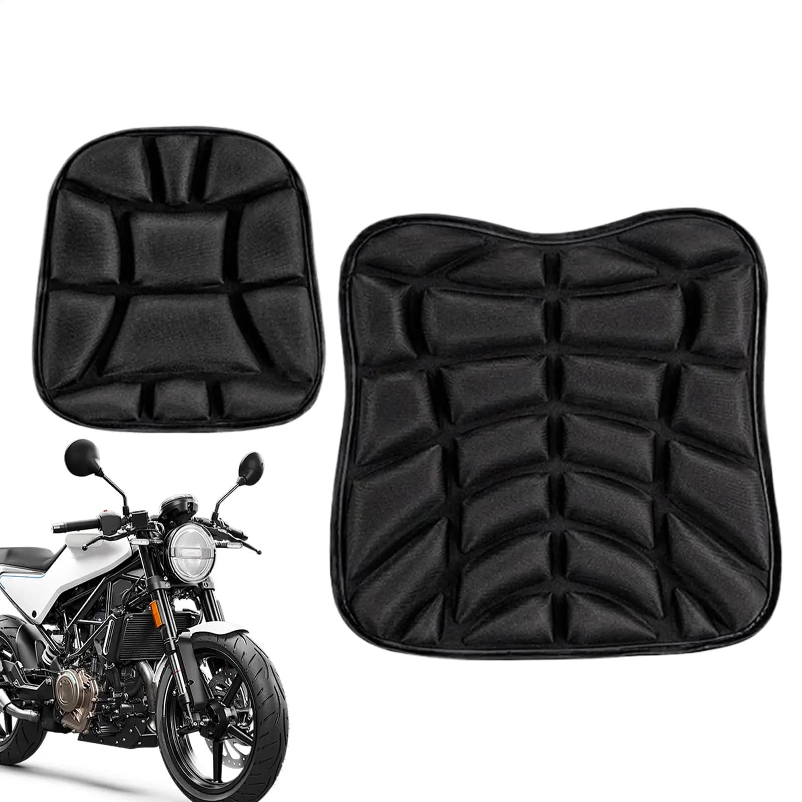 Cuscino per sedile moto Cuscino per sedile passeggero per moto Accessori moto ergonomici ammortizzanti per campeggio Touring Urban