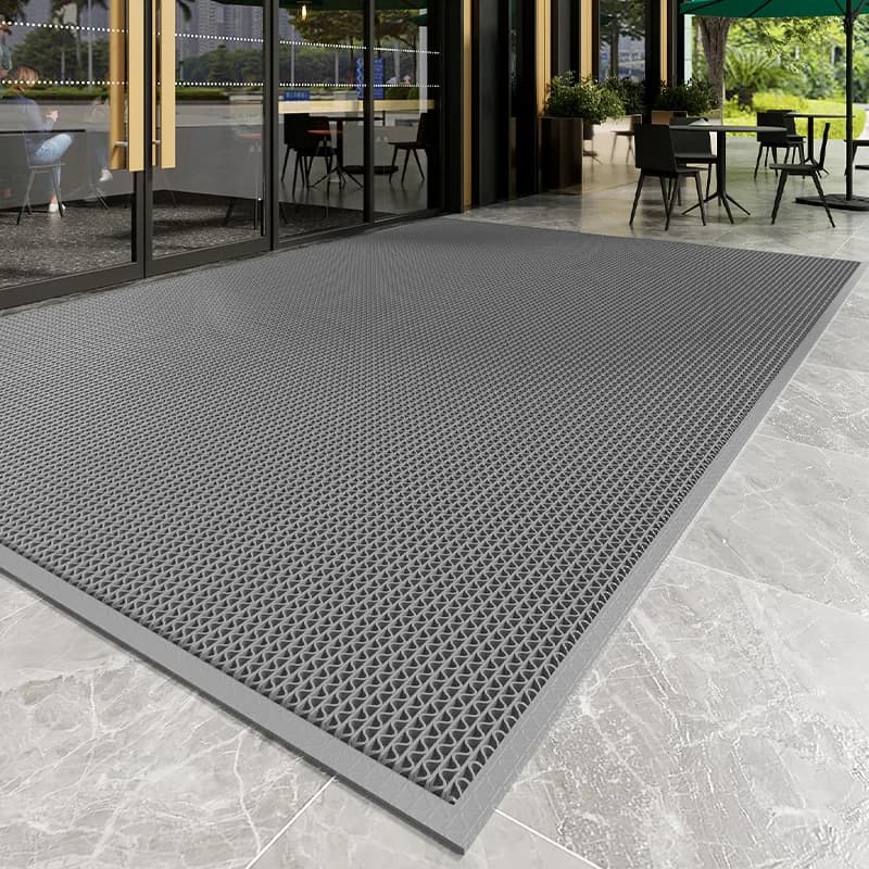 PVC Door Mat Anti-slip Resistant Inlet Mat Indoor and Outdoor Waterproof Trapper For Dirty Easy To Clean Commercial House Large