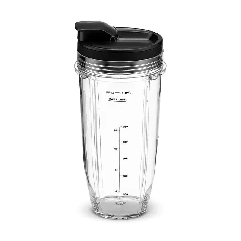 Bicchiere di Ricambio per Frullatore da 24 Oz/710 ML per Nutri Ninja BL480 BL490 BL640 BL641 BL642 BL491, Parti di Ricambio per Frullatore