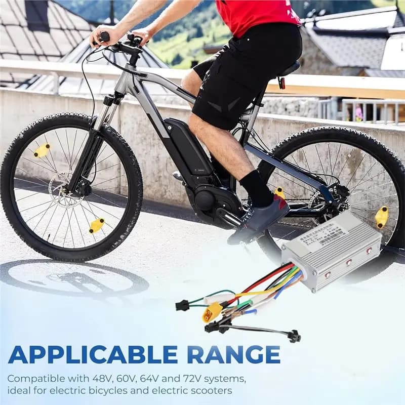 【TRAVEL ESSENTIAL】Electric Scooter Controller 48V 25A Brushless Motor Control Unit Replacement Part Accessories