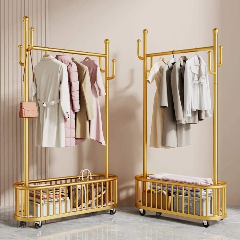 Interior hanger Self-supporting for Bedroom, Simple Luxury, Multifunctional, Adjustment Handbook of Highness, Iron Tube