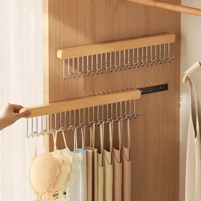 Sling Hook Clothes Hanger Household Pull-out Wardrobe Clothes Rack Underwear Vest Storage Artifact Telescopic Hanger