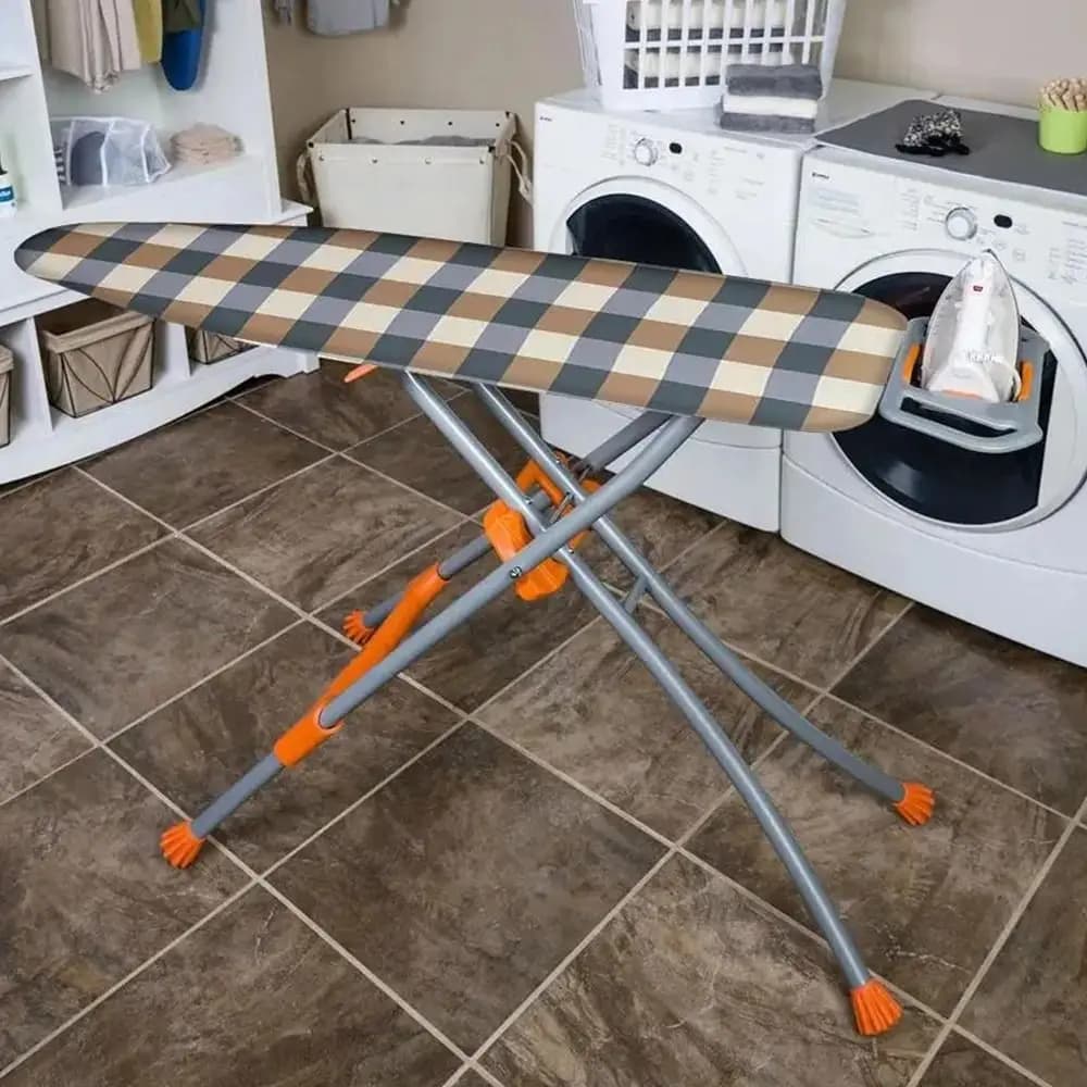 1Pcs Stain Resistant Ironing Board Cover With Elastic Edge Universal Iron Heat Shield Cloth Cover Thick Cotton Padding