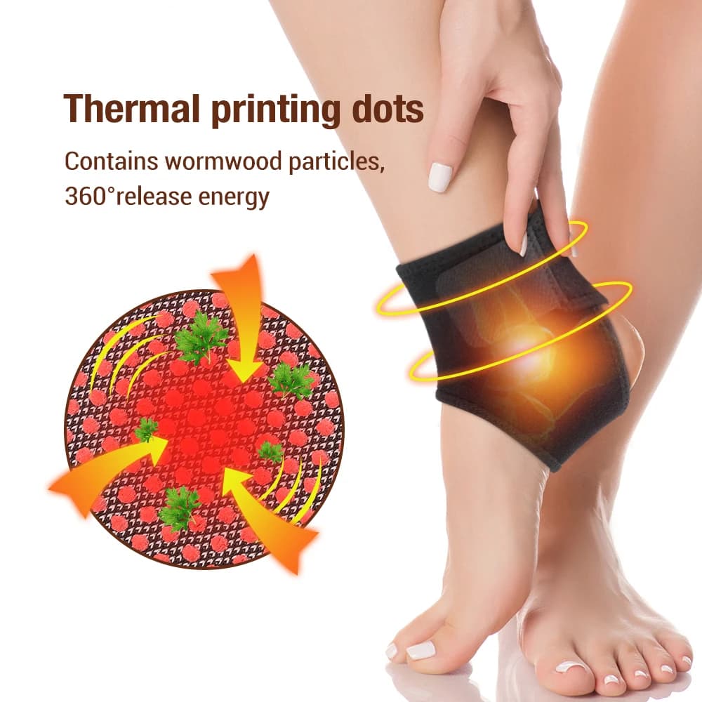 1 pz supporto per caviglia autoriscaldante protezione tutore avvolgente tutore per caviglia regolabile protezione terapia magnetica spontanea assistenza sanitaria
