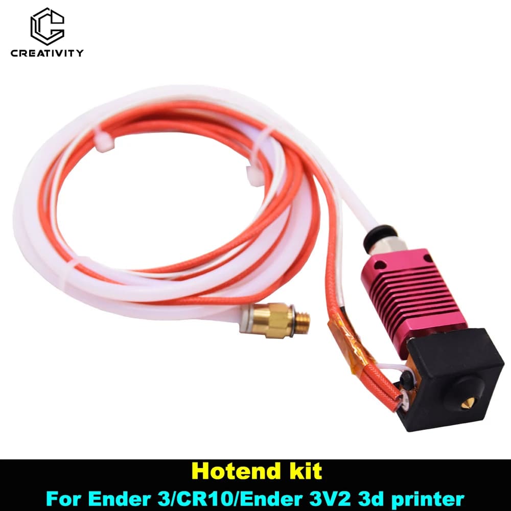 Accessori per stampante 3D Ender3 V2 CR10 Hotend Calzini in silicone Gola MK8 Ugello da 0,4 mm Blocco riscaldante Termistore Asta riscaldante