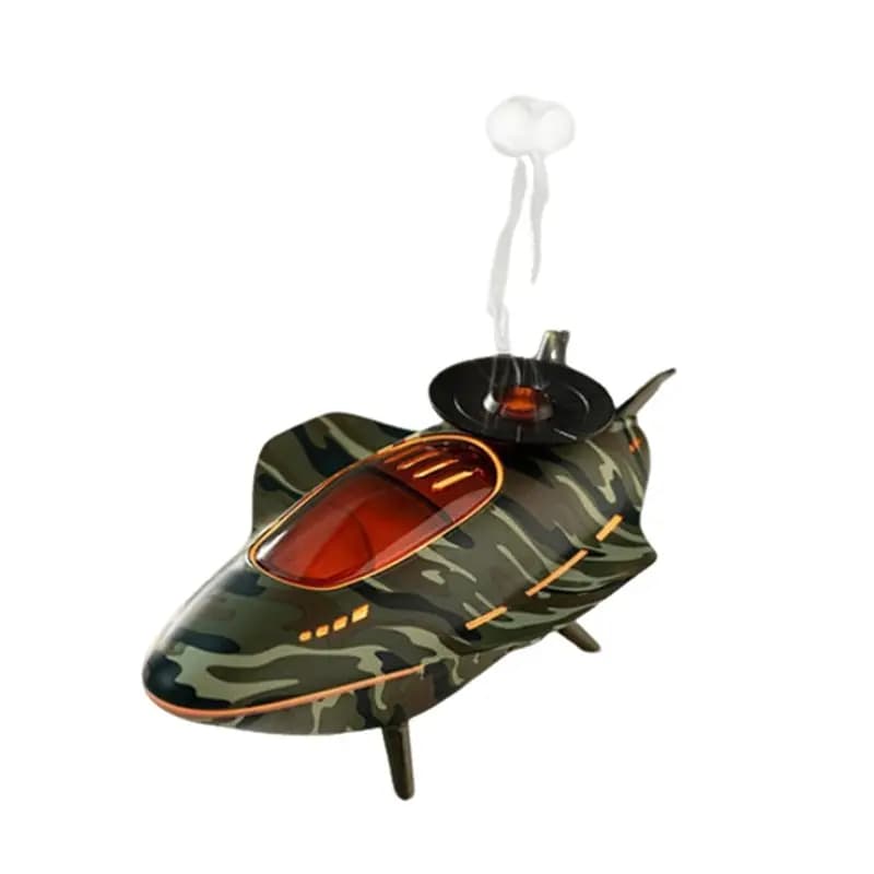 ASWUT-Spaceship Diffusore di Aromi a Forma di Medusa con Luce d'Atmosfera Colorata, Umidificatore Silenzioso per Casa e Camera da Letto