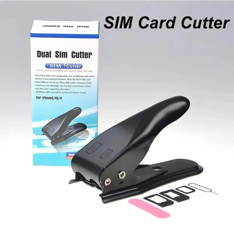 6 in 1 universal multifunction double cutter for Nano Micro SIM cards punch card for smartphone suitable for Android smartphone accessories