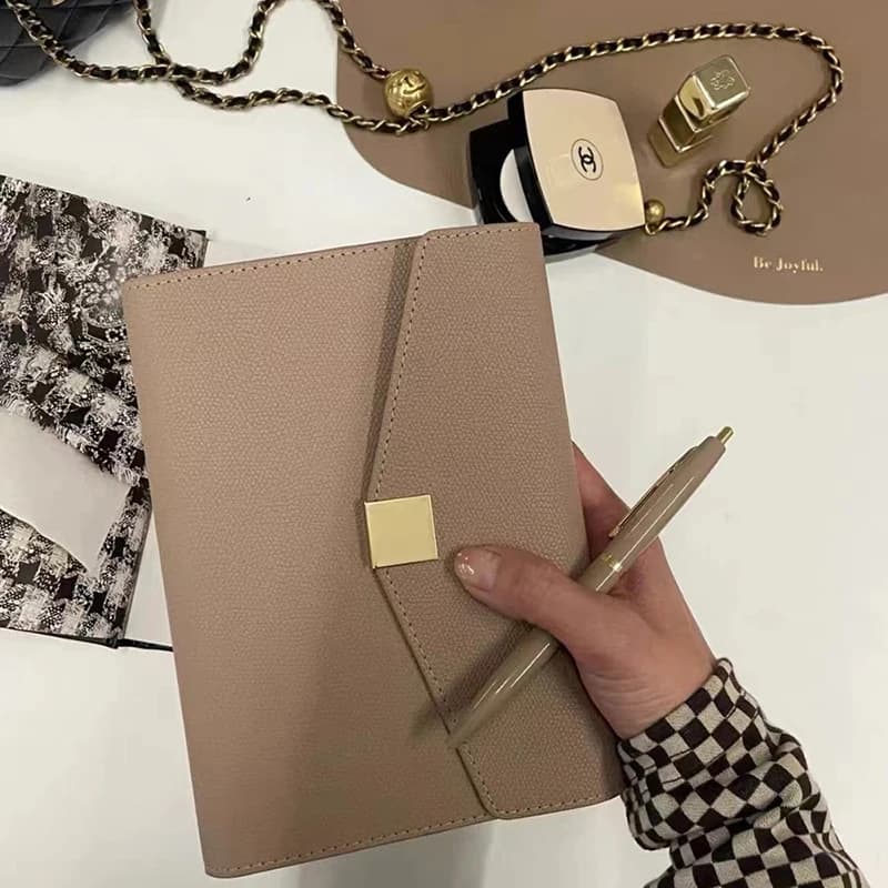 A5 Pu Leather Notebooks Journal agenda Diary Planner lose leaf notebook Office custom Gift Box School binder Stationery
