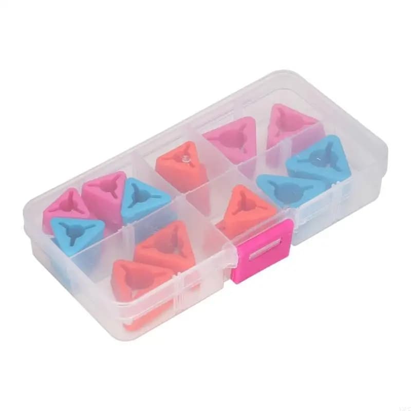 Tappi per punta d'ago forma triangolare Tappi per uncinetto per tessitura a maglia X3UC