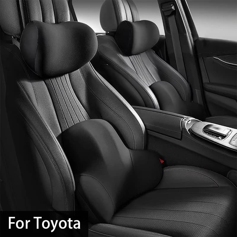 Auto Memory Foam Collo Cuscino di Protezione Schienale Lombare Auto Poggiatesta Cuscino Per Toyota Corolla Prius Yaris Rav4 CHR Aygo Hilux R