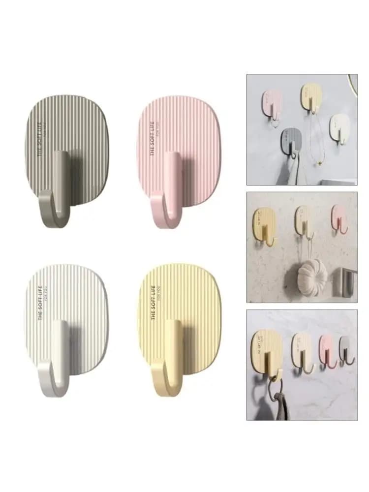 Gancio adesivo da parete Gancio portafoto portatile in materiali plastici robusti, impermeabile, riutilizzabile per pareti e
