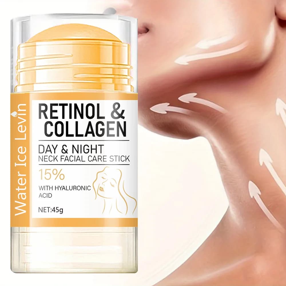 Retinol and Collagen Facial Neck Cream, Lifting Neck, Firming and Moisturizing Skin, Powerful Moisturizing Neck and Facial