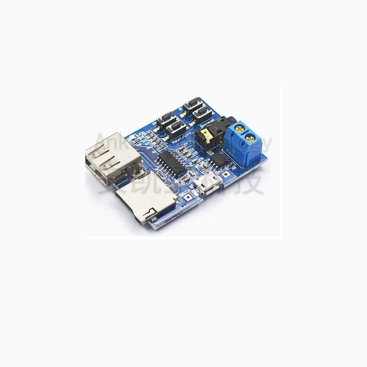 Scheda di decodifica mp3 senza perdita, modulo decodificatore mp3, scheda TF e lettore di decodifica chiavetta USB