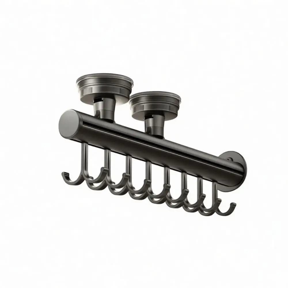 Punch Free Wardrobe Slide Hanger Suction Cup Hook Extendable Rack For Vest Tank Top Storage Closet Organization Tool