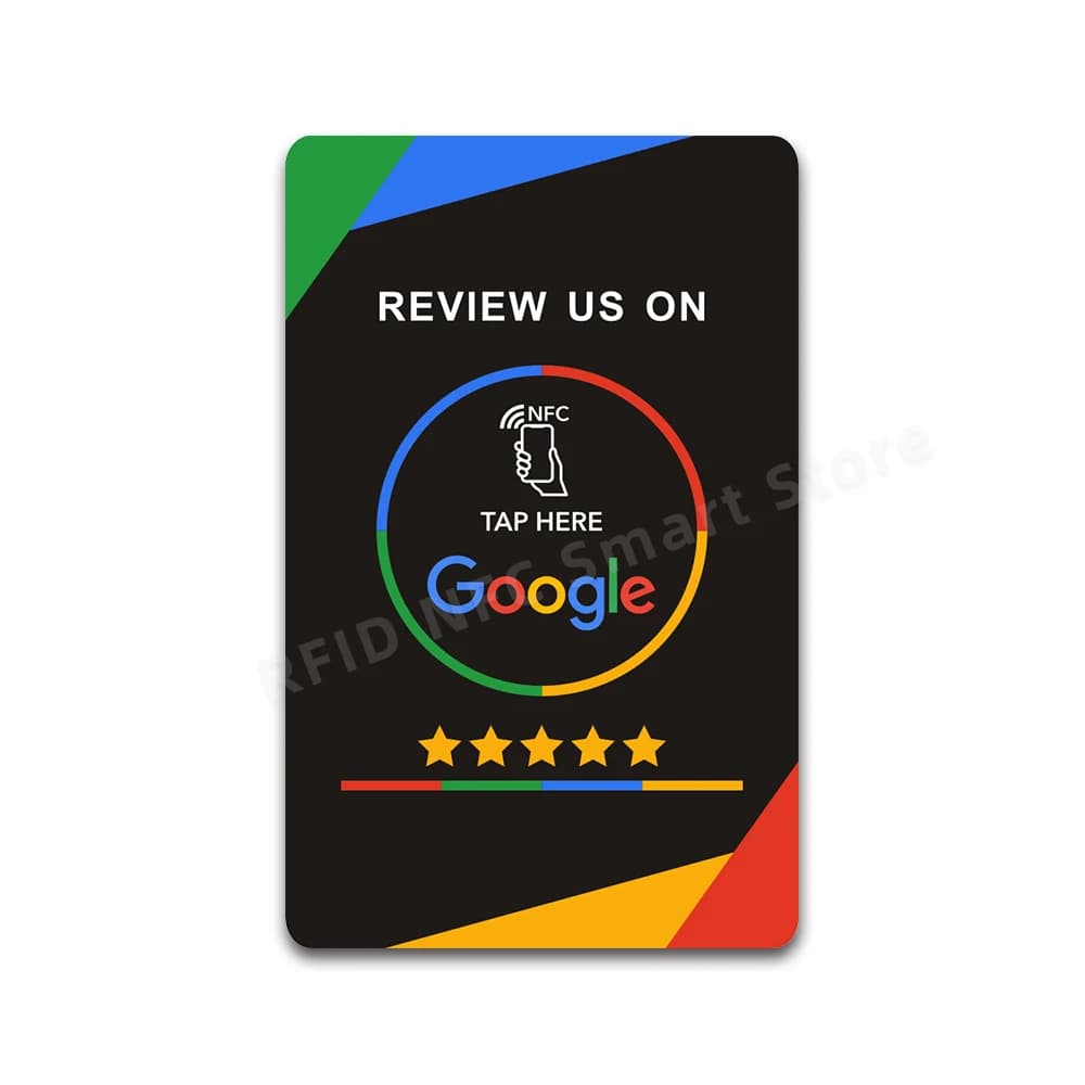 Revisione su Google Trustpilot Tripadvisor Recensioni NFC Tap Card NTAG215 504 byte Schede di recensioni di Google abilitate NFC