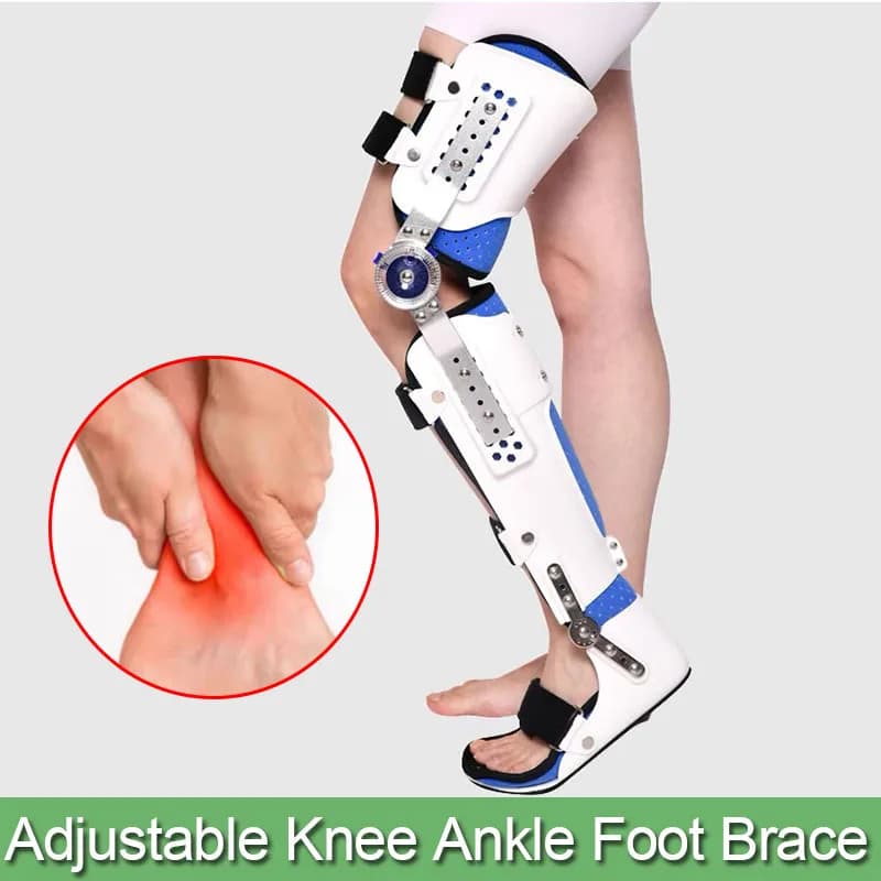 Ginocchio regolabile caviglia piede tutore medico-supporto per articolazione del ginocchio ortopedico-per lesioni al menisco riabilitazione per alleviare il dolore articolare Brac
