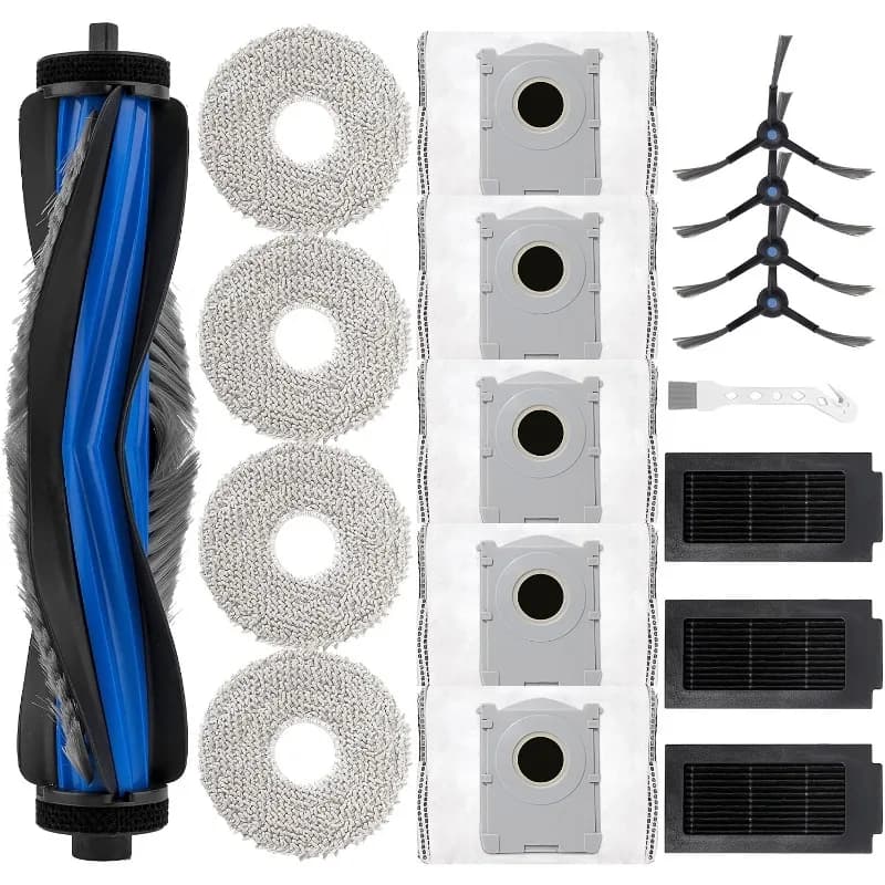 18 Pack Replacement Accessories Kit Compatible For ECOVACS DEEBOT T50 Omni & T50 PRO Omni Robot Vacuum Cleaner Spare Parts