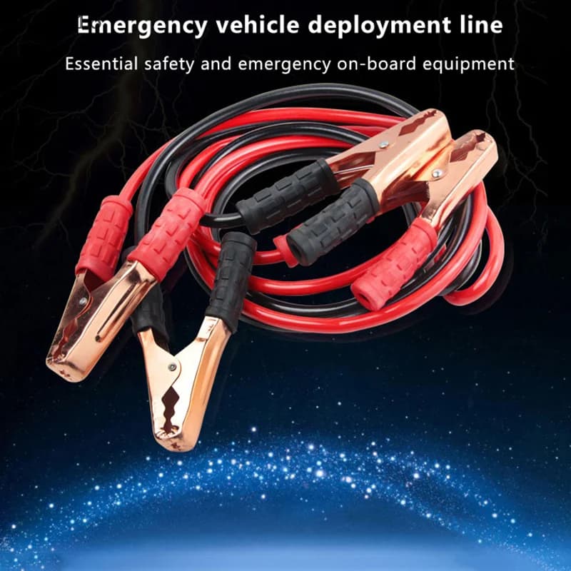 Il cavo di salto della batteria per auto da 1,5 m 500A aumenta la linea del cavo Emer ​ Gency Jump Starters guida Van Trunks SUV a doppia estremità con clip per morsetti